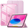 Picture of VIKESI for iPad 10th Generation Case 10.9 inch Released in 2022, Matte Slim Hard Back, Soft TPU Frame, Pencil Holder and Auto Sleep/Wake Cover for iPad 10 Gen - Pink