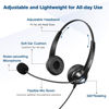 Picture of USB Headset with Microphone Noise Cancelling & Audio Controls, Stereo Computer Headphones for Business Skype UC Lync Softphone Call Center Office, Clearer Voice, Super Light, Ultra Comfort