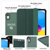 Picture of MoKo for iPad 10th Generation Case 2022, Slim Stand Hard PC Translucent Back Shell Smart Cover Case for iPad 10th Gen 10.9 inch 2022, Support Touch ID, Auto Wake/Sleep,Midnight Green