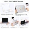 Picture of MOSISO Compatible with MacBook Air 13 inch Case 2024 2023 2022 M3 A3113 M2 A2681 Touch ID, Plastic Hard Shell&Keyboard Cover&Screen Film&Type C Adapter for MacBook Air 13.6 inch Case, Crystal Clear