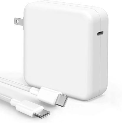 Picture of Mac Book Pro Charger - 118W USB C Charger Fast Charger Compatible with USB C Port MacBook pro/Air, ipad Pro, Samsung Galaxy and All USB C Device, Include Charge Cable