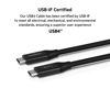 Picture of Belkin Thunderbolt 4 Cable (1M, 3.3ft Power Cable), USB-C to USB-C Cable w/ 100W Power Delivery, USB 4 Compliant, Compatible with Thunderbolt 3, MacBook Pro, eCPU & More - Intel Thunderbolt Certified