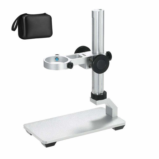 Picture of Aluminum Alloy Stand Holder for USB/Wi-Fi Digital Microscope, Bysameyee Universal Diameter Metal Mount with Microscope Carrying Case