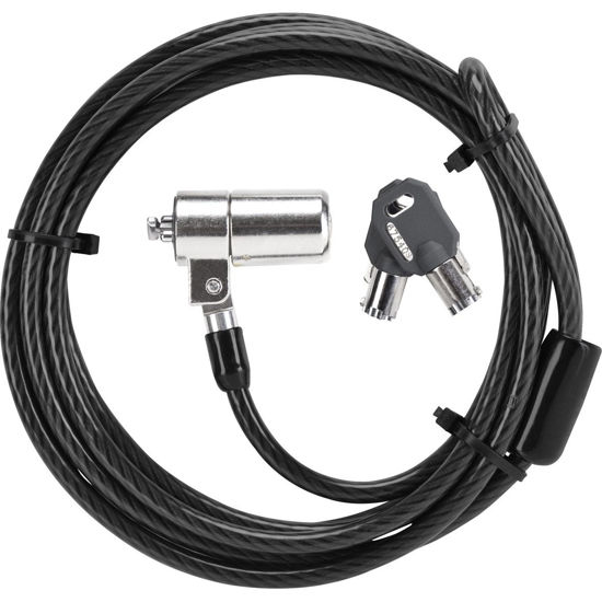 Picture of Targus DEFCON T-Lock Key Cable Lock for Laptop Computer and Desktop Security Cable (ASP48EU)