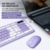 Picture of Wireless Keyboard and Mouse Combo, Reccazr 8100Pro 2.4G Full-Sized Keyboard and Mouse Cordless, 3 DPI Adjustable Mouse, Dual-System Keyboard for Computer/Laptop/Windows/Mac (Purple)