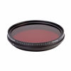 Picture of Camera Filter Adjustable Infrared IR Filter Pass Infra-Red 530nm to 750nm 590nm 680nm 720nm Protect Lens Filter (Caliber : 77mm)