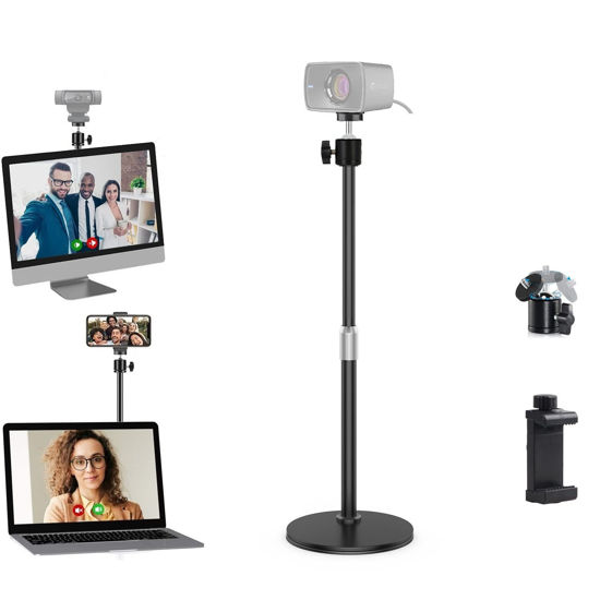 Picture of Facecam Webcam Stand Desktop Tripod Holder Compatible with Elgato Facecam and Lights