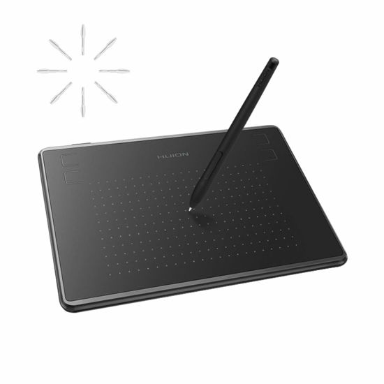 Picture of HUION Inspiroy H430P Drawing Tablet 4.8x3 Graphic Tablet with Battery-Free Stylus 4 Hot Keys, Art Tablet for Drawing, Writing, Design, Teaching, Work with Mac, PC, Linux & Mobile