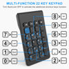 Picture of 22 Keys Wireless Number Pads and Mouse, Mini Portable Silent 2.4G Wireless Numeric Keypa, Financial Accounting USB Keypad Numpad Extensions with Wireless Mouse for Laptop, Desktop, PC Computer