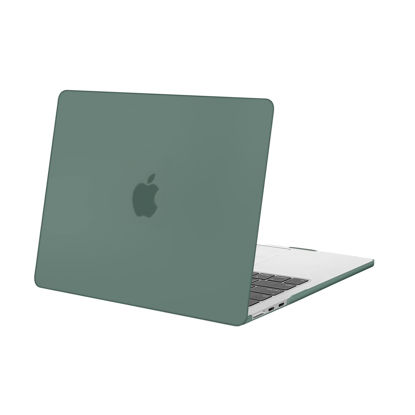 Picture of MOSISO Compatible with MacBook Air 13 inch Case 2024 2023 2022 Release M3 A3113 M2 A2681 with Touch ID, Protective Plastic Hard Shell Cover Compatible with MacBook Air 13.6 inch Case, Emerald Green