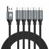 Picture of 5Pack 10ft USB C Cable, Extra Long USB A to USB-C 10foot Type C Fast Charging Cable Compatible iPhone 16/15 Pro Max Samsung Galaxy S10 20 9 8 Plus a10e,Braided Rapid Charger Cord for Note,LG.(Grey)