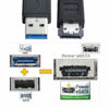 Picture of chenyang USB 3.0 to eSATA Adapter USB to HDD/SSD/ODD Converter eSATA to USB Cable(The USB Port Must be Connected to The PC)