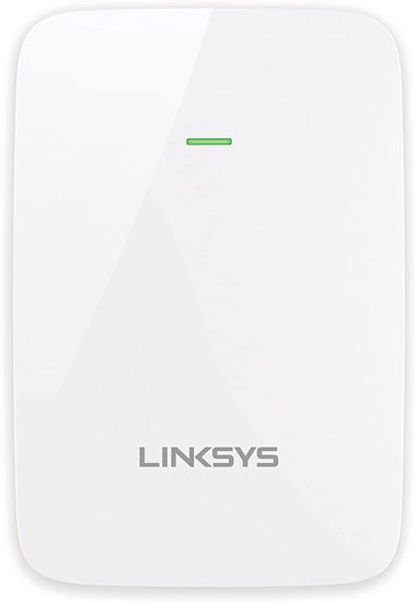 Picture of Linksys WiFi Extender, WiFi 5 Range Booster, Dual-Band Booster, Repeater, 1,000 Sq. ft Coverage, Speeds up to (AC1200) 1.2Gbps - RE6350