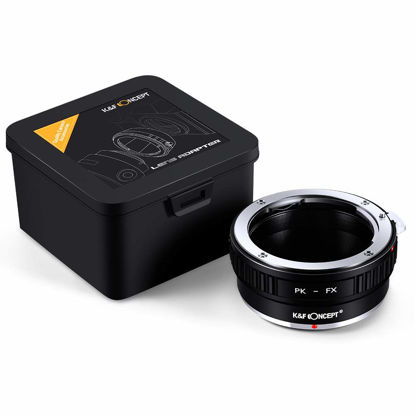 Picture of K&F Concept Lens Mount Adapter Pentax PK lens to Fuji FX Mount Camera Adapter Fits X-Pro1 X-E1 X-M1