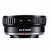 Picture of K&F Concept Lens Mount Adapter Pentax PK lens to Fuji FX Mount Camera Adapter Fits X-Pro1 X-E1 X-M1