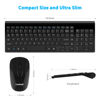 Picture of LeadsaiL Wireless Keyboard and Mouse Combo, Wireless USB Mouse and Computer Keyboard Set, Compact and Silent for Windows Laptop, Desktop, PC