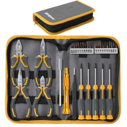 Picture of Hi-Spec 32pc Electronics Repair & Opening Tool Kit Set for Laptops, Phones, Devices, Computer & Gaming Accessories. Precision Small Screwdrivers with Pentalobe Bits for iPhones & MacBooks