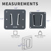 Picture of VIVO Anti-Rust Quick Release Plastic Polymer RV TV Mount Set for up to 43 inch Screens, VESA 100x100mm, Holds up to 30 lbs, Includes 2 Wall Plates and 1 VESA Bracket, Black, MOUNT-VWRV1-3