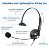 Picture of USB Headset with Microphone Noise Cancelling & Audio Controls, Wideband Computer Headphones for Business UC Skype Lync Softphone Call Center Office, Clearer Voice, Super Light, Ultra Comfort