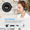 Picture of New bee USB Headset Computer Headset in-Line Call Controls Office Headset with Noise Cancelling Micphone Call Center Headset for Skype, Zoom, Laptop, Phone, PC, Tablet, Home with USB-C Adapter