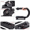 Picture of Professional Stabilizing Handheld Stabilizer Handle Grip with Accessory Mount for Camera, Camcorder, DSLR Compatible With Action Cameras, Canon, Nikon, Sony, Panasonic, Pentax, and Olympus & Much More