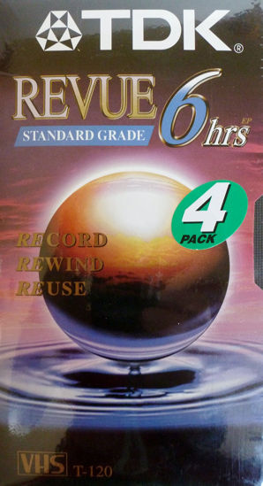 Picture of TDK 4 Pack T-120 VHS Video Tape