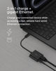 Picture of Belkin Connect USB-C to Ethernet + Charge Adapter 100W w/Gigabit Ethernet Port and USB-C Port - 10/100/1000 Mbps for Fast Internet Connection - Compatible with iPhone 15, Samsung Galaxy S24, & More