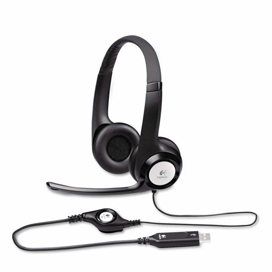 Picture of Logitech New h390 USB Headset with noisecanceling Microphone Bulk Packaging, 5.8 Ounce