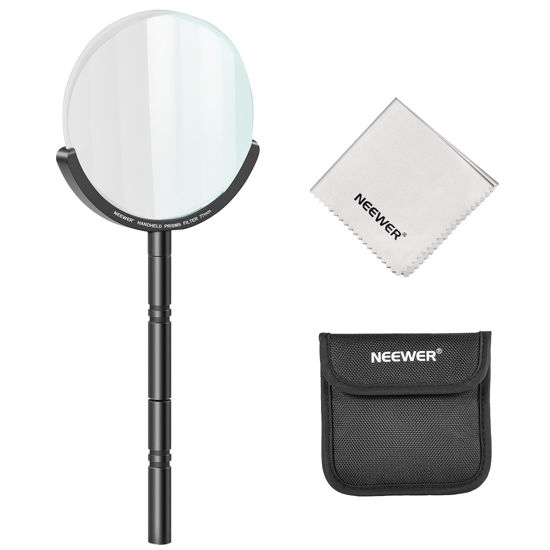 Picture of NEEWER 77mm Handheld Kaleidoscope Prism Lens Filter, Glass Prism Camera Lens Effect Filter, Detachable Handles, Multi Refraction, Variable Number of Photographic Subjects, DSLR Photography Accessory