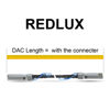 Picture of REDLUX 10G SFP+ DAC Passive Cable, SFP+ to SFP+ Direct Attach Copper Twinax Cable for Cisco SFP-H10GB-CU0.5M, Ubiquiti UACC-DAC-SFP10, TP-Link TL-SM5220-0.5M, Meraki, D-Link and more, 0.5-meter(1.6ft)