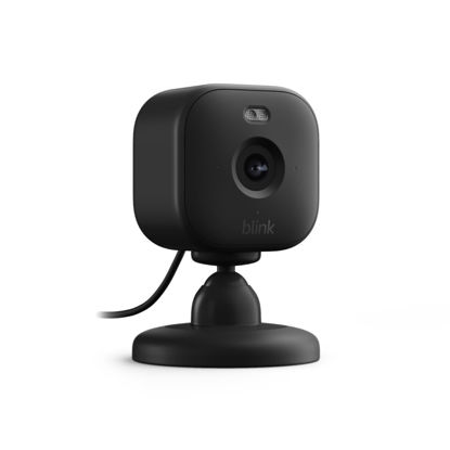 Picture of Blink Mini 2 - Plug-in smart security camera, HD night view in color, built-in spotlight, two-way audio, motion detection, Works with Alexa (Black)