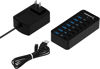 Picture of SABRENT 36W 7 Port USB 3.0 Hub with Individual Power Switches and LEDs Includes 36W 12V/3A Power Adapter (HB-BUP7)