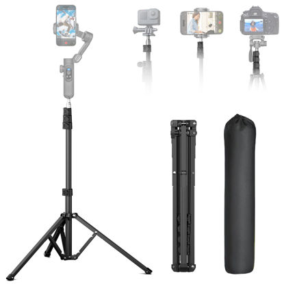 Picture of AOCHUAN 1.7M Complete Camera Tripod for Smartphones Camera Gimbal Stabilizers w/ 0.44m ~1.7m Aluminum Alloy Lighting Stand(T20)