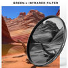 Picture of GREEN.L 95mm Infrared Filter, 95mm IR 720nm (R72) Filter for Camera Lens