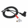 Picture of Alvin's Cables Red Scarlet Epic Camera Power Coiled Twist Cable 6 Pin Right Angle Female to D Tap