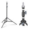 Picture of NEEWER Photography Light Stand 2.85-6.6ft/87-200cm, Spring Loaded Aluminum Tripod Stand with ø28mm Thicker Tube Diameter for Ring Light/LED Light/Strobe Flash/Softbox, Max Load 22lbs, ST-200