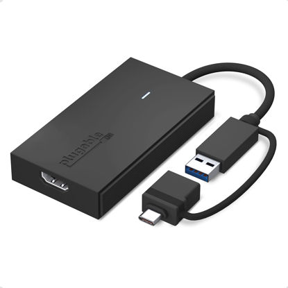 Picture of Plugable USB C to HDMI Adapter, Universal Video Graphics Adapter for USB 3.0 and USB-C Macs and Windows, Extend an HDMI Monitor up to 1080p@60Hz