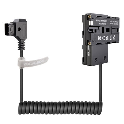 Picture of KOCACKOO D-Tap Ptap to Double-Sided NP-F550/970/570/770 Dummy Battery Power Adapter (Cross Structure) for Field Monitor, Wireless Video Transmission, LED Light, Camera.