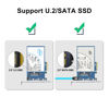 Picture of U.2 SFF-8639 to PCIe NVMe SSD Adapter Card, PCIe 3.0 X4 Expansion Card for 2.5" U.2 NVMe SSD or 2.5" SATA SSD