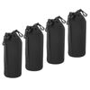 Picture of PATIKIL Camera Lens Bag, 4 Pcs 3.9" ID x 9.8" H Drawstring Lens Pouch with Thick Protective Neoprene, Lens Case for DSLR Camera Lens, Water Coffee Cups Black