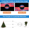 Picture of Prism Set, 4 Pack K9 Optical Crystal Photography Prism Set, Include 55mm Crystal Ball, 50mm Crystal Cube, 50mm Triangular Prism, 60mm Optical Pyramid, Gift Box for Teaching, Science, Photography, Play