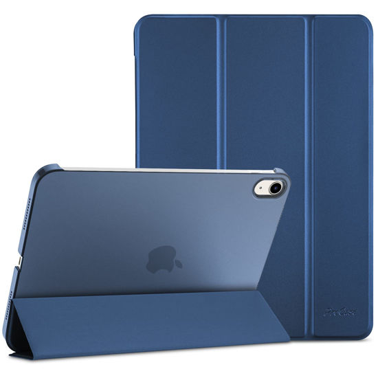 Picture of ProCase for iPad 10th Generation Case 10.9 Inch 2022, Slim Stand Protective 10th Gen iPad Case with Translucent Hard Back, Smart Cover iPad 10 Case, Support Touch ID, Auto Wake/Sleep -Navy