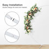 Picture of 6.6FT Round Backdrop Stand, Metal Circle Balloon Arch Kit, Wedding Ring Arch Stand for Party Backdrop Decoration, Baby Shower, Birthday Anniversary Bridal Decoration, White