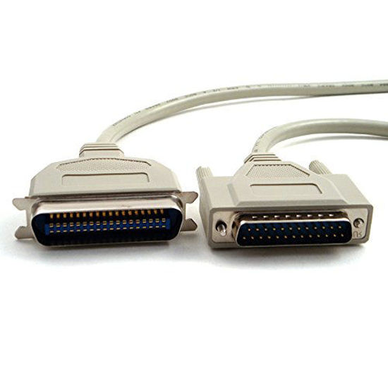 Picture of IEEE 1284 DB25 Male to Centronics CN36 Male Parallel Printer/Scanner Bi-Directional Data Cable Cord - 6/15 / 25 Ft (25Ft)