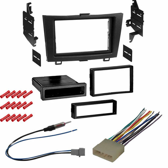 Picture of CACHÉ KIT300 Bundle with Car Stereo Installation Kit for Honda CRV 2007 - 2011 in Dash Mounting Kit, Antenna, and Harness for Single/Double Din Radio Receivers (4 Item)