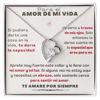 Picture of para el Amor de mi vida - Collar Por Siempre Amor - Forever Love Red Acabado en oro Blanco de 14 k/Cajita Estandard (Gratis)