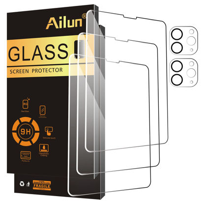 Picture of Ailun Screen Protector for iPad Pro 11 inch 2022/2021/2020 (4th/3rd/2nd Generation) 3 Pack + 2 Pack Camera Lens Protector,Tempered Glass,Face ID & Apple Pencil & Case Compatible [5 Pack]