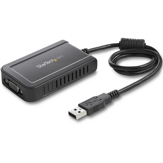 Picture of StarTech.com USB to VGA Adapter - 1920x1200 - External Video & Graphics Card - Dual Monitor Display Adapter - Supports Windows (USB2VGAE3)