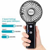 Picture of OPOLAR 10400mAh Battery Operated Fan, Portable Handheld Fan with 10-40 Hours Working Time,3 Setting, Strong Wind,Foldable Design, for Travel,Camping and Outdoor Activities(White)