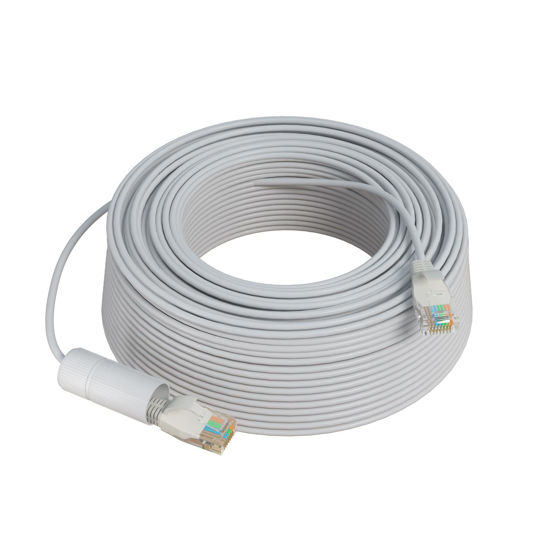 Picture of Hiseeu 160Ft Cat5e PoE Ethernet Cable,Network Cable with RJ45 Waterproof Connector,Different Network Cable Joints on Both Sides,1Gigabit/Sec,Compatible PoE Cameras and NVR System,RJ45-B-50